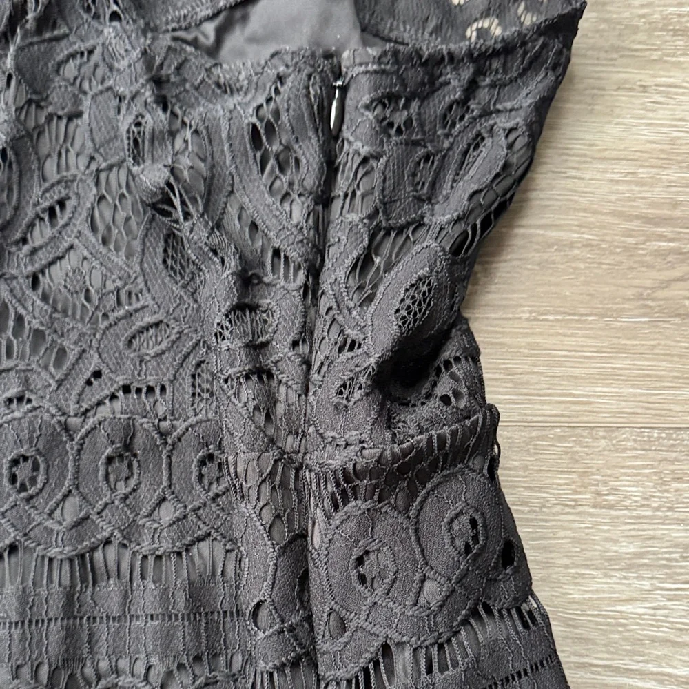 Express Black Lace Halter Mini Dress NWOT
